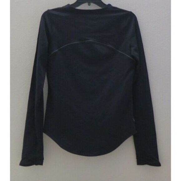 Under Armour 1360568 001 Womens Sz S Black UA HydraFuse Crew Long Sleeve Top $90 - Picture 2 of 9